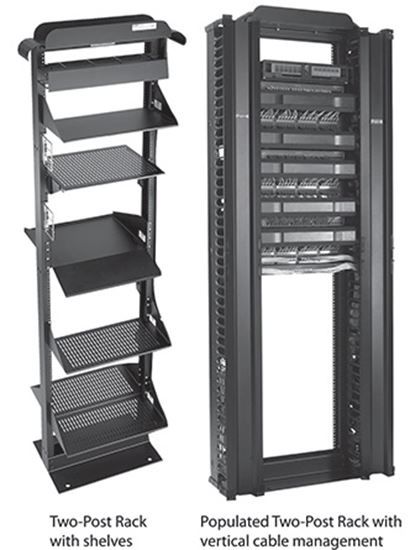 2-Post-Open-Frame-Racks-7FT-45U-BK