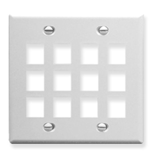 IC107F12WH---12Port-Face---White