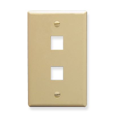 IC107F02IV---2Port-Face-Ivory-