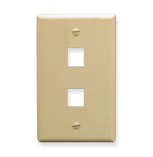 IC107F02IV---2Port-Face-Ivory-