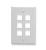 IC107F06WH--6Port-Face-White--