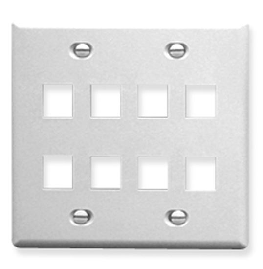 IC107FD8WH---8-Port-Face-White--2-Gang