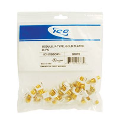 MODULE--F-TYPE--GOLD-PLATED--25-PK-WHITE