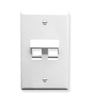 FACEPLATE--ANGLED--1-GANG--2-PORT--WHITE