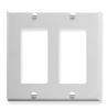 FACEPLATE--DECOREX--2-GANG--WHITE