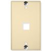 WALL-PLATE--PHONE--FLUSH--1-PORT--IVORY