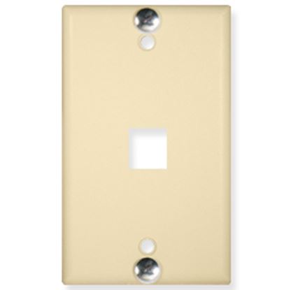 WALL-PLATE--PHONE--FLUSH--1-PORT--IVORY