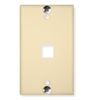 WALL-PLATE--PHONE--FLUSH--1-PORT--IVORY