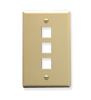 FACEPLATE--OVERSIZED--3-PORT--IVORY