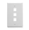 FACEPLATE--OVERSIZED--3-PORT--WHITE