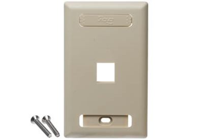 FACEPLATE--ID--1-GANG--1-PORT--IVORY