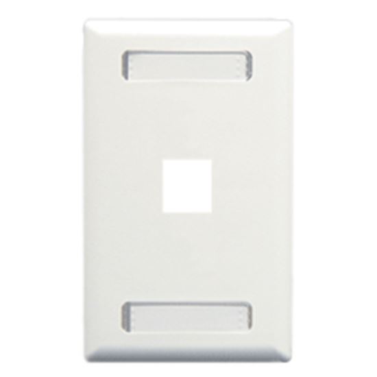 FACEPLATE--ID--1-GANG--1-PORT--WHITE