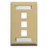 FACEPLATE--ID--1-GANG--3-PORT--IVORY