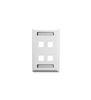 FACEPLATE--ID--1-GANG--4-PORT--WHITE