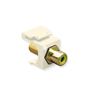 MODULE--RCA-FEMALE--YELLOW-INSERT--WHITE