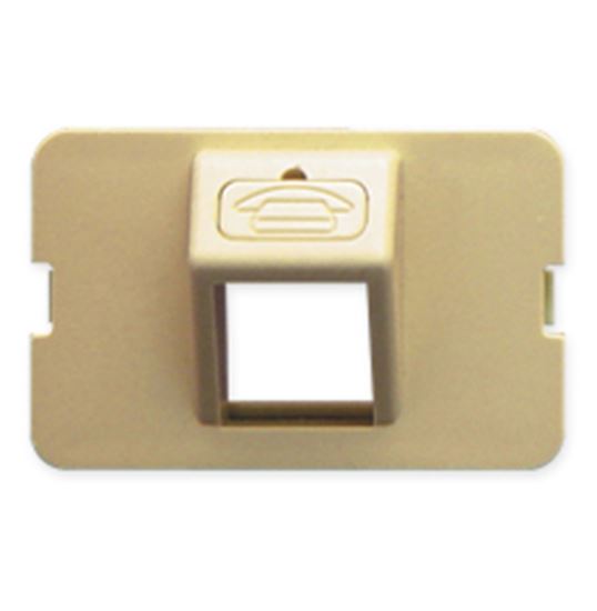 BEZEL--ELITE--ANGLED--1-PORT--IVORY