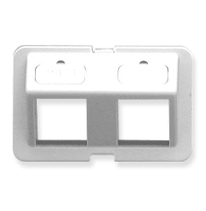 BEZEL--ELITE--ANGLED--2-PORT--WHITE