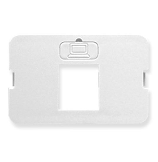 BEZEL--ELITE--FLAT--1-PORT--WHITE