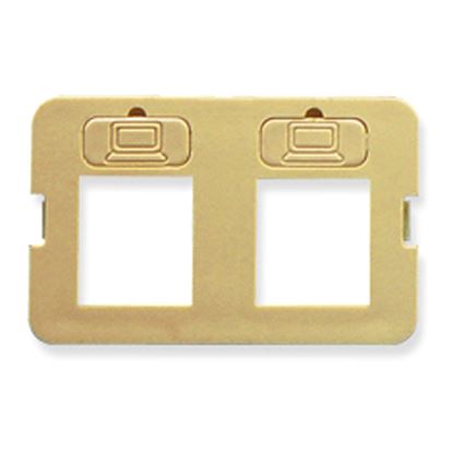 BEZEL--ELITE--FLAT--2-PORT--IVORY