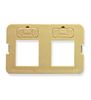 BEZEL--ELITE--FLAT--2-PORT--IVORY