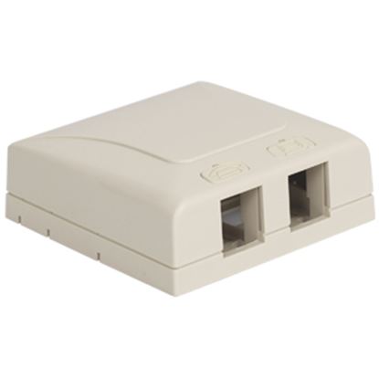 SURFACE-MOUNT-BOX--ELITE--2-PORT--WHITE