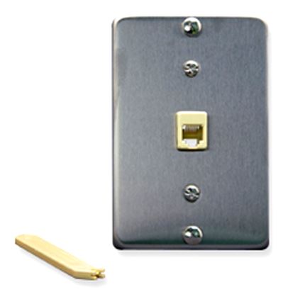 Wall-Plate-IDC-6P6C-STAINLESS-STEEL