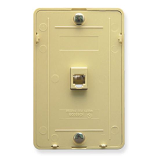 Wall-Plate-IDC-6P6C-IVORY