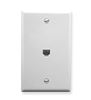 WALL-PLATE--VOICE-6P6C--WHITE