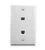 WALL-PLATE--2-VOICE-6P6C--WHITE