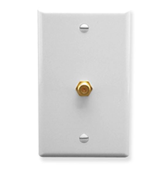 WALL-PLATE--F-TYPE--WHITE