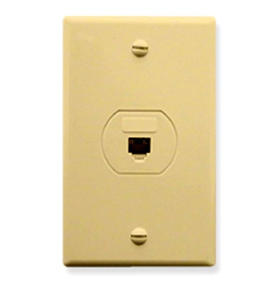 WALL-PLATE--DESIGNER--VOICE-6P6C--IVORY