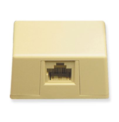 SURFACE-MOUNT-JACK-8P8C-IVORY