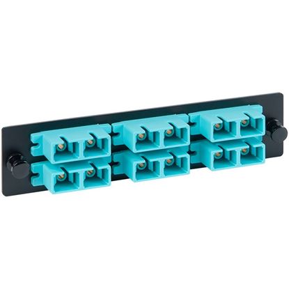 Adapter-Panel--6-Duplex-SC--12F--Aqua-MM