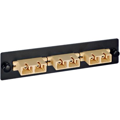 ADAPTER-PANEL--6-SIMPLEX-SC--METAL-BLACK