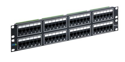 PATCH-PANEL--CAT-6--48-PORT--2-RMS