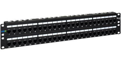 PATCH-PANEL--CAT-6A--48-PORT--2-RMS