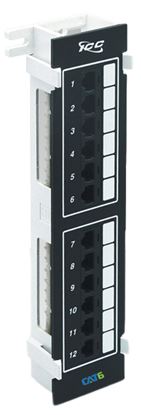 PATCH-PANEL--VERTICAL--CAT-6--12-PORT