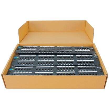 PATCH-PANEL--CAT-5E--48-PORT--2RMS--6-PK