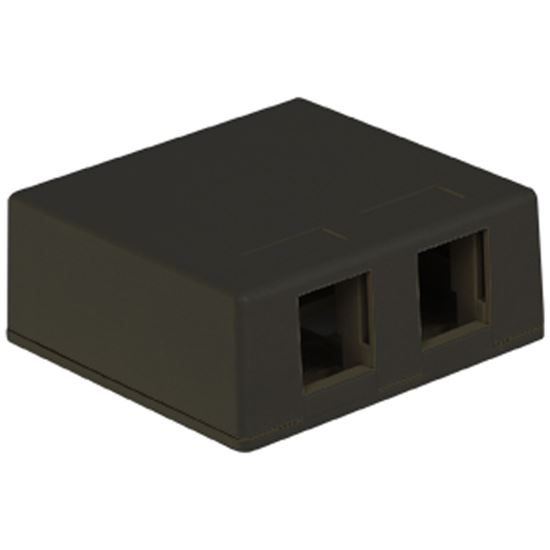 IC107SB2BK-SURFACE-BOX-2PT-BLACK