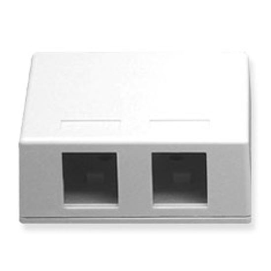 IC107SB2WH---SURFACE-BOX-2PT-White