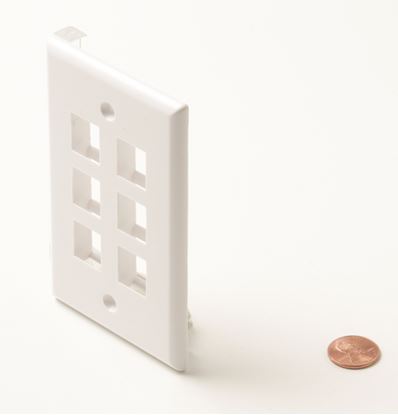 6-Cavity-White-Keystone-Plate