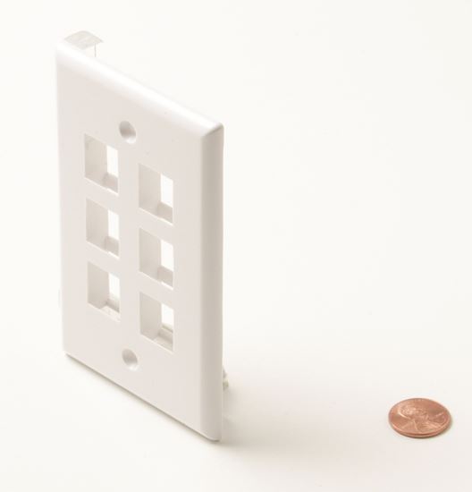 6-Cavity-White-Keystone-Plate