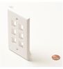 6-Cavity-White-Keystone-Plate