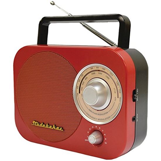 Portable-AMFM-Radio-in-Red