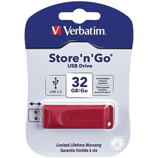 32GB STORE N GO USB RED