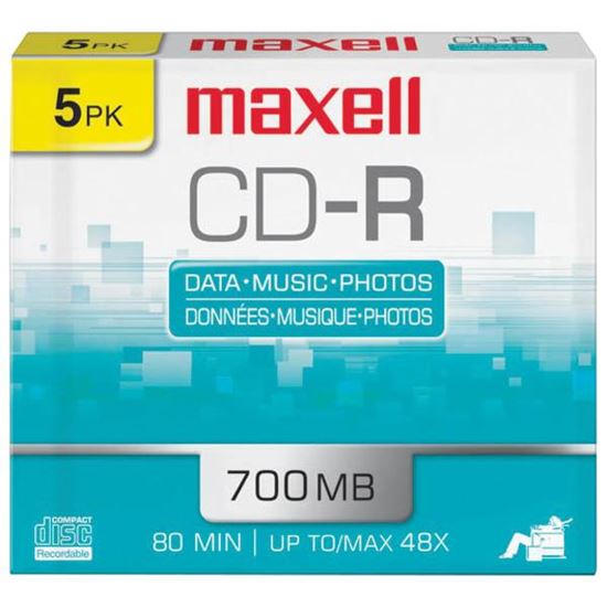 5 PK 700MB 80 MIN CD W CS