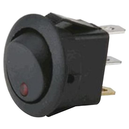 ROUND ROCKER SWITCH W LED