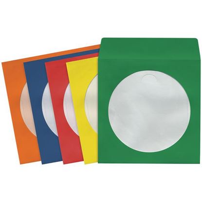 50PK COLOR CDDVD SLEEVES