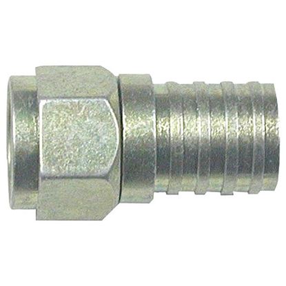 RG6 ZINCPLATED CONN-100PK