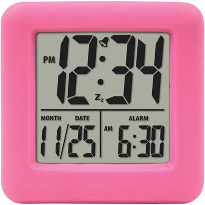 SOFT CUBE ALARM CLOCK PNK